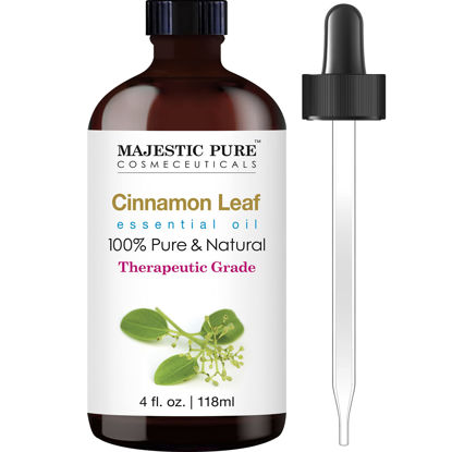 Picture of MAJESTIC PURE Cinnamon Essential Oil, Therapeutic Grade, Pure and Natural Premium Quality Oil, 4 Fl Oz