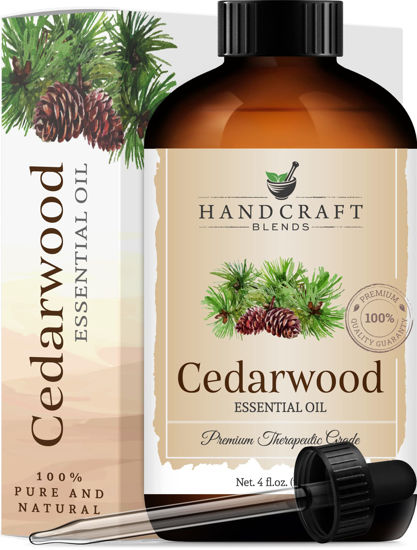 Picture of Handcraft Cedarwood Essential Oil - 100% Pure and Natural - Premium Therapeutic Grade with Premium Glass Dropper - Huge 4 fl. Oz