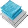 Picture of MagicFiber Microfiber Reusable Cleaning Cloths (4-Pack, 13x13) Ultra-Soft & Absorbent Microfiber Cleaning Rags, Microfiber Towels for Glasses, Dusting, Windows, Electronics, Cars, TVs & More!