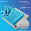 Picture of MagicFiber Microfiber Reusable Cleaning Cloths (4-Pack, 13x13) Ultra-Soft & Absorbent Microfiber Cleaning Rags, Microfiber Towels for Glasses, Dusting, Windows, Electronics, Cars, TVs & More!