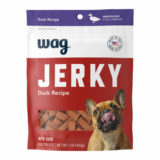 Picture of Amazon Brand - Wag Soft & Tender American Jerky Dog Treats - Duck Bites (1 lb)