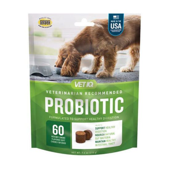 Picture of VetIQ Probiotic Supplement for Dogs, Hickory Smoke Flavor, 60 Count