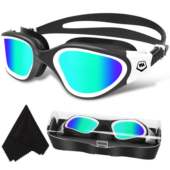 WIN.MAX Polarized Swimming Goggles Swim Pool Goggles Anti Fog Anti UV No  Leakage Clear Vision for Men Women Adults Teenagers