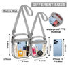 Picture of Fibrdoo Clear Crossbody Purse Bag, Clear Bag Stadium Approved with Front Pocket for Concerts Sports Festivals (Gray-L)