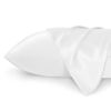 Picture of Bedsure King Size Satin Pillowcase Set of 2 - Ivory Silk Pillow Cases for Hair and Skin 20x36 Inches, Satin Pillow Covers 2 Pack with Envelope Closure, Gifts for Women Men