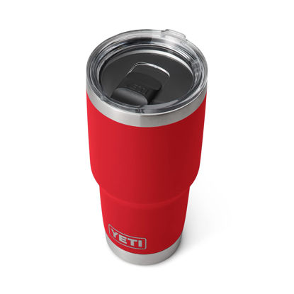 Picture of YETI Rambler 30 oz Tumbler, Stainless Steel, Vacuum Insulated with MagSlider Lid, Rescue Red