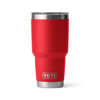 Picture of YETI Rambler 30 oz Tumbler, Stainless Steel, Vacuum Insulated with MagSlider Lid, Rescue Red