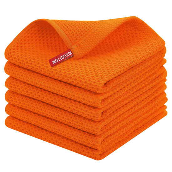 Orange kitchen deals dish towels