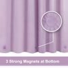 Picture of Lavender Shower Curtain Liner - Premium PEVA Shower Liner for Bathroom, BPA & PVC Free, No Chemical Smell, Lightweight Standard Size Shower Curtain with 3 Magnets, Metal Grommets - Lavender