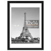 Picture of upsimples 10x14 Picture Frame, Display Pictures 8.5x11 with Mat or 10x14 Without Mat, Wall Hanging Photo Frame, Black, 1 Pack