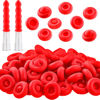 Picture of Caulk Cap Caulk Saver Cap Caulk Finishing Tool Caulk Saver Caps Caulking Tube Covers Tube Caps for Sealing and Preserving, Red (50 Pieces)