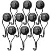 Picture of MIKEDE Black Magnetic Hooks Heavy Duty, 60 lb+ Strong Swivel Swing Neodymium Magnetic Hooks for Hanging, Strong Magnetic Hanger for Cruise Cabins, Locker, Toolbox, Home, Kitchen - Pack of 10