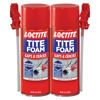 Picture of Loctite Tite Foam Gaps & Cracks Spray Foam Sealant, Polyurethane Expanding Foam Insulation - 12 fl oz Can, Pack of 2