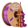 Picture of ERYONE Silk Dual Color Filament PLA 3D Printer 1.75mm +/- 0.03mm, Coextrusion Filament PLA Shiny Filament 1kg(2.2lbs), Gold Purple