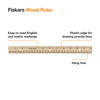 Picture of Fiskars Wood Ruler - 12" Straight Edge Ruler for Kids - Back to School Supplies for Students