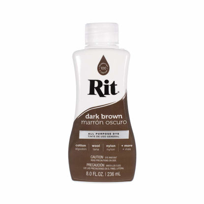 Picture of Rit Dye Liquid - Wide Selection of Colors - 8 Oz. (Dark Brown)