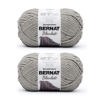 Picture of Bernat Blanket Pale Gray Yarn - 2 Pack of 300g/10.5oz - Polyester - 6 Super Bulky - 220 Yards - Knitting/Crochet