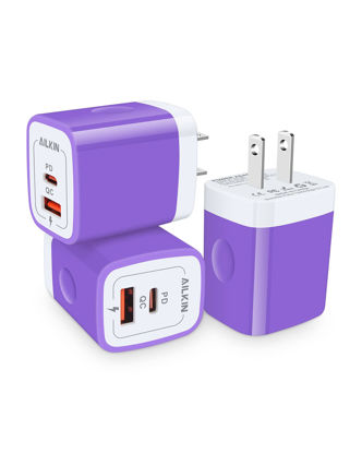 GetUSCart- 3Pack 20W PD USB Charger, Dual-Port USB-C Wall Charger Plug in  Block Station Type c Box Supper Fast Charging Brick for iPhone, Samsung  Galaxy, Google Pixel, Motorola, Oneplus Kindle Cargador Cube