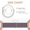 Picture of Stretchy Nylon Solo Loop Bands Compatible with Apple Watch 38mm 40mm 41mm 42mm 44mm 45mm 49mm, Adjustable Braided Sport Elastic Wristbands Women Men Straps for iWatch Series 8/7/6/5/4/3/2/1/SE/Ultra, 4 Packs