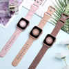 Picture of 3 Pack Floral Engraved Bands Compatible with Apple Watch Band 40mm 41mm 38mm 42mm 44mm 45mm 49mm Women,Soft Silicone Cute Wildflowers Sport Laser Strap for iWatch Bands Series Ultra SE 8 6 5 4 3 2 1