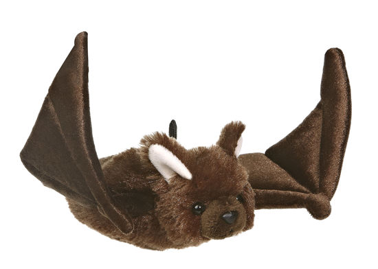 Picture of Aurora® Adorable Mini Flopsie™ Bat Stuffed Animal - Playful Ease - Timeless Companions - Brown 8 Inches