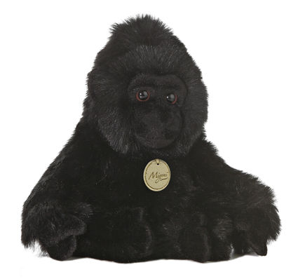 Picture of Aurora® Adorable Miyoni® Gorilla Stuffed Animal - Lifelike Detail - Cherished Companionship - Black 11 Inches