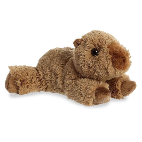 Picture of Aurora® Adorable Mini Flopsie™ Charlie Capybara™ Stuffed Animal - Playful Ease - Timeless Companions - Brown 8 Inches