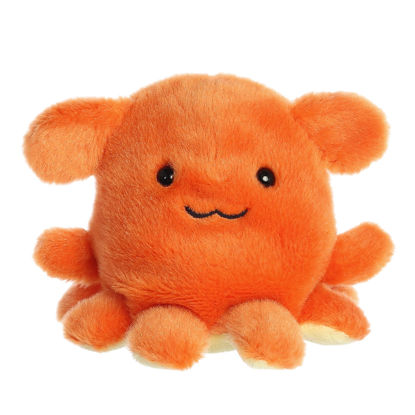 Picture of Aurora® Adorable Palm Pals™ Ditsy Octopus™ Stuffed Animal - Pocket-Sized Fun - On-The-Go Play - Orange 5 Inches