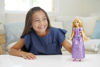 Picture of Mattel Disney Princess Rapunzel Fashion Doll, Sparkling Look with Blonde Hair, Blue Eyes & Tiara Accessory