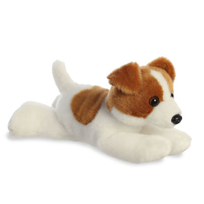 Picture of Aurora® Adorable Mini Flopsie™ Jackie Russell™ Stuffed Animal - Playful Ease - Timeless Companions - Brown 8 Inches