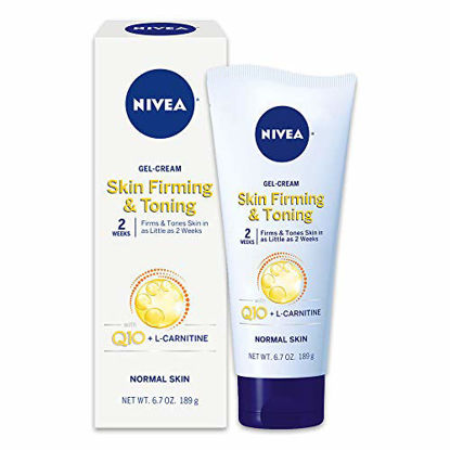 Picture of NIVEA Skin Firming and Toning Body Gel Cream with Q10, Firming Body Cream, Moisturizing Skin Cream, 6.7 Oz Tube
