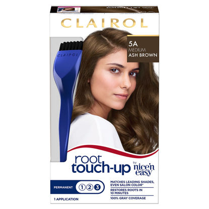 Picture of Clairol Root Touch-Up by Nice'n Easy Permanent Hair Dye, 5A Medium Ash Brown Hair Color, Pack of 1