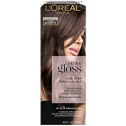 Picture of L’Oréal Paris Le Color One Step Toning Hair Gloss, Cool Brunette, 4 Ounce