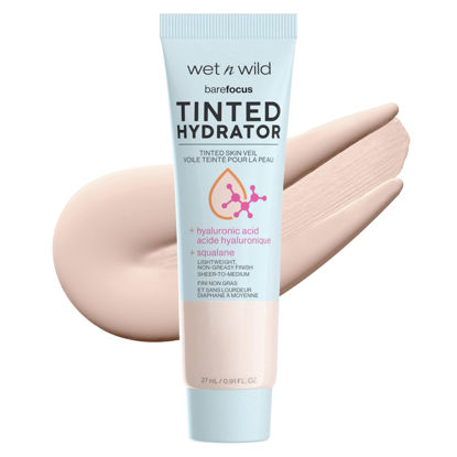 Picture of Wet n Wild Bare Focus Tinted Hydrator Matte Finish, Porecelain, Oil-Free, Moisturizing Makeup | Hyaluronic Acid | Sheer To Medium Coverage