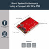 Picture of StarTech.com M.2. PCI-e NVMe to U.2 (SFF-8639) Adapter - Not Compatible with SATA Drives or SAS Controllers - For M.2 PCIe NVMe SSDs - PCIe M.2 Drive to U.2 Host Adapter - M2 SSD Converter (U2M2E125)