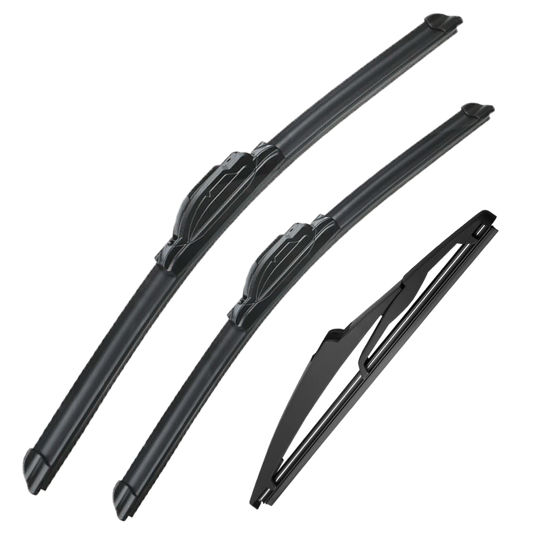 Picture of 3 wipers Replacement for 2006-2011 Chevy chevrolet HHR, Windshield Wiper Blades Original Equipment Replacement - 18"/18"/11" (Set of 3) U/J HOOK