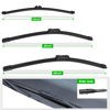 Picture of 3 wipers Replacement for 2018-2022 BMW X3, Windshield Wiper Blades Original Equipment Replacement - 26"/20"/12" (Set of 3)