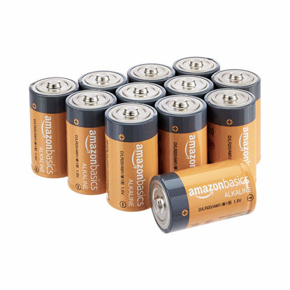 Picture of Amazon Basics 12-Pack D Cell Alkaline All-Purpose Batteries, 1.5 Volt, 5-Year Shelf Life