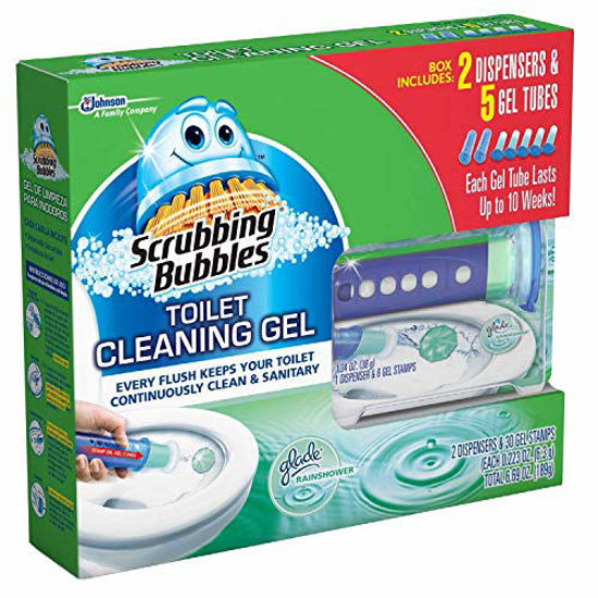 Picture of Scrubbing Bubbles Toilet, Rainshower (2 dispensers + 30 Gel Discs), 6 Ounce