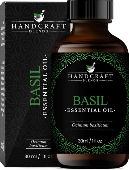 Picture of Handcraft Basil Essential Oil - 100% Pure and Natural - Premium Therapeutic Grade Essential Oil for Diffuser and Aromatherapy - 1 Fl Oz