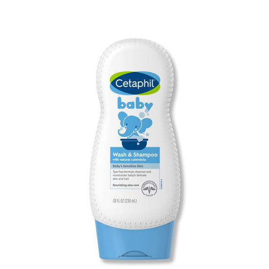 Picture of Cetaphil Baby Shampoo and Body Wash with Organic Calendula, Tear Free, Hypoallergenic, Ideal for Everyday Use, Dermatologist Tested, 7.8oz