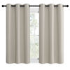 Picture of NICETOWN Kitchen Curtains for Decoration, Thermal Insulated Grommet Room Darkening Draperies/Panels for Laundry (Natural, 2 Panels, W42 x L48 inches)