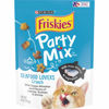 Picture of Purina Friskies Made in USA Facilities Cat Treats, Party Mix Seafood Lovers Crunch - (6) 6 oz. Pouches