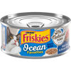 Picture of Purina Friskies Natural Wet Cat Food, Ocean Favorites Meaty Bits With Tuna, Crab & Brown Rice - (24) 5.5 oz. Cans