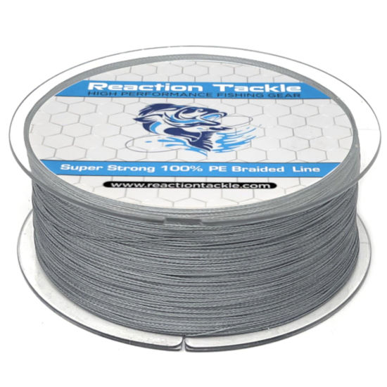 GetUSCart- Reaction Tackle Braided Fishing Line Gray 80LB 1000yd