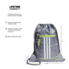 Picture of adidas Alliance II Sackpack, Jersey Grey/Pulse Lime Green/White, One Size