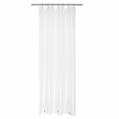 Picture of Mrs Awesome Small Stall Shower Curtain Liner with 3 Magnets 36 x 72 inch, Frosted PEVA 8G Thick & Heavy Duty, Waterproof, 36x72, Frost