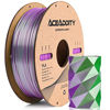 Picture of Aceaddity Silk Magic PLA 3D Printer Filament, Dual-Colour Co-Extrusion 1.75mm 3D Printing PLA Filament, Shiny Silk Coextruded PLA, Dimensional Accuracy +/- 0.03 mm, 1kg/2.2lbs (Purple-Green)