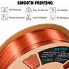 Picture of OVV3D Silk PLA Filament 1.75mm, Upgrade Copper PLA Filament 3D Printer Filament, Silk Copper Metal 3D Printing Filament, 3D Filament 1.75 +/- 0.02mm, Silk 1.75 PLA Filament for 3D Printer, 1kg