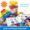 Picture of VIAHART Brain Flakes 500 Piece Interlocking Plastic Disc Set - A Creative and Educational Alternative to Building Blocks - Tested for Children's Safety - A Great Stem Toy for Both Boys and Girls